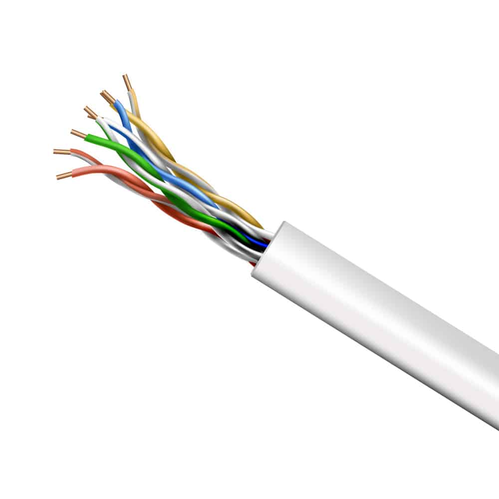 General Cable Cat5e riser white California Cables