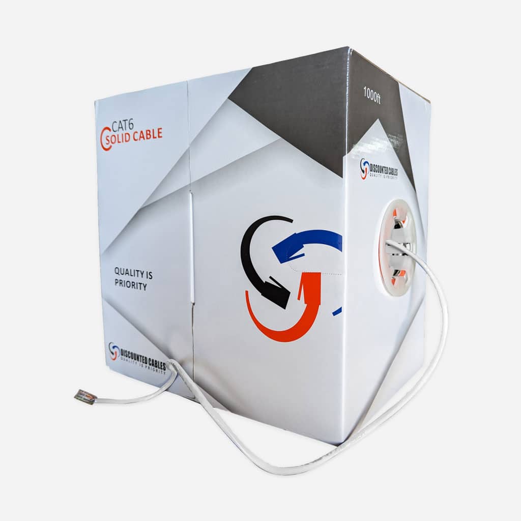 Cat6 Plenum Rated 1000ft solid copper cable