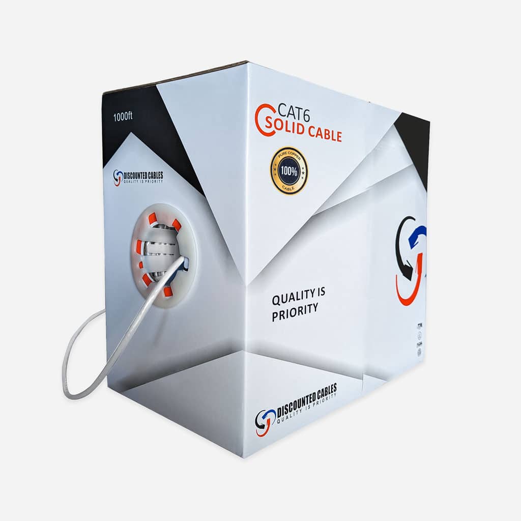 Cat6 Plenum Rated 1000ft solid copper cable